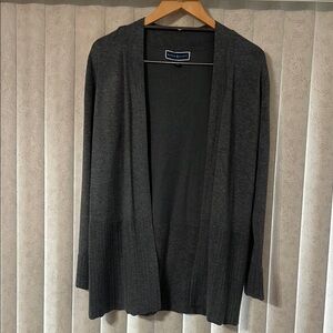 Karen Scott Gray Open-Front Cardigan Sweater Women’s Sz S